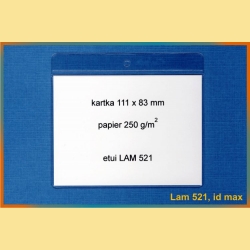Etui z folii PCV LAM 521 - identyfikator maksymalny